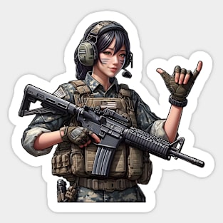 Tactical Girl Sticker